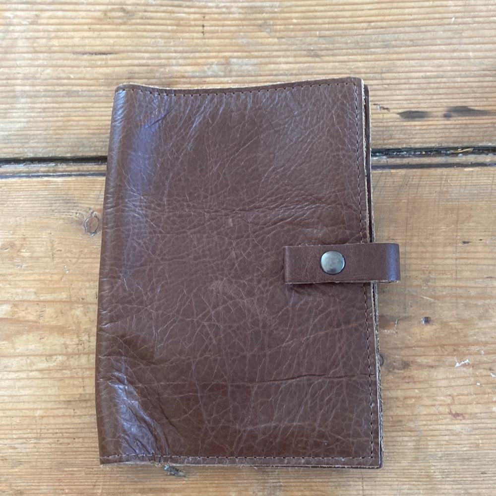 Leather passport cover (ThisIs Ground, LA)